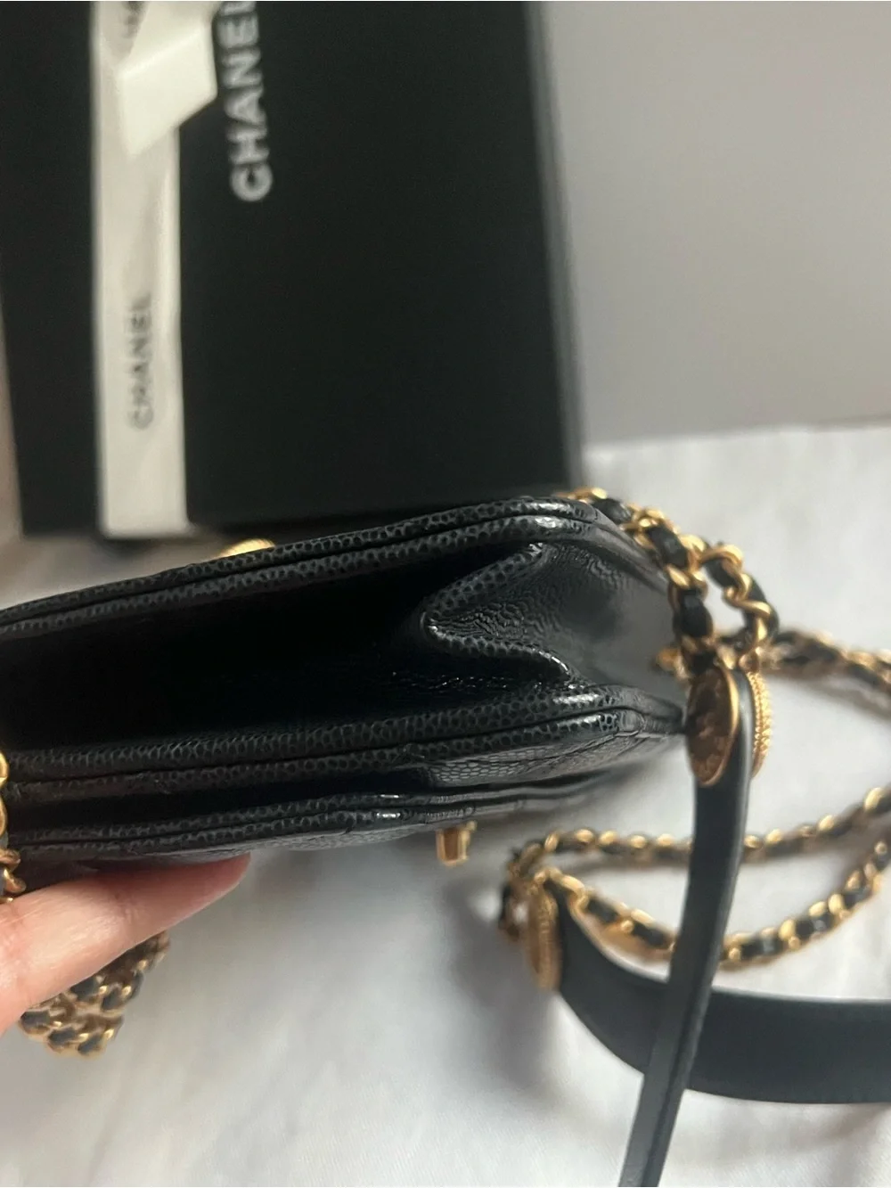 Chanel Cavair Twist Your Buttons WOC Crossbody